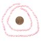 The Bead Chest Japanese Rice Pearl Beads: Vintage Bright Pink 4mm Elegance | Full Strand